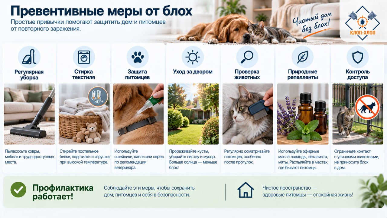 Превентивные меры от блох